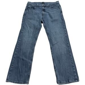 Nautica NYC Relaxed Fit Stretch Jeans Mens 34 x 30 Blue Denim